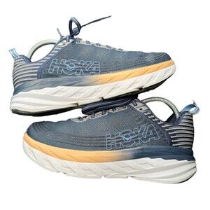 Hoka One One Bondi 6 Sneakers Blue Pink Running Shoes Athletic Womens 10.5